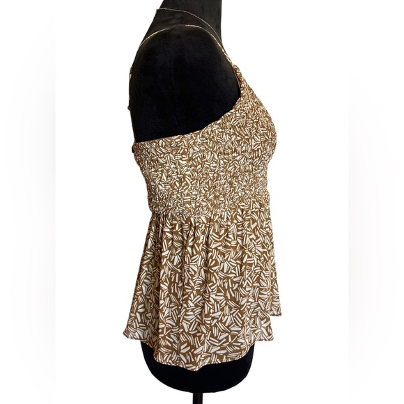 NWT Old Navy Woman’s XS Brown V-Neck Mesh Babydoll Cami Swing Top - Picture 4 of 9